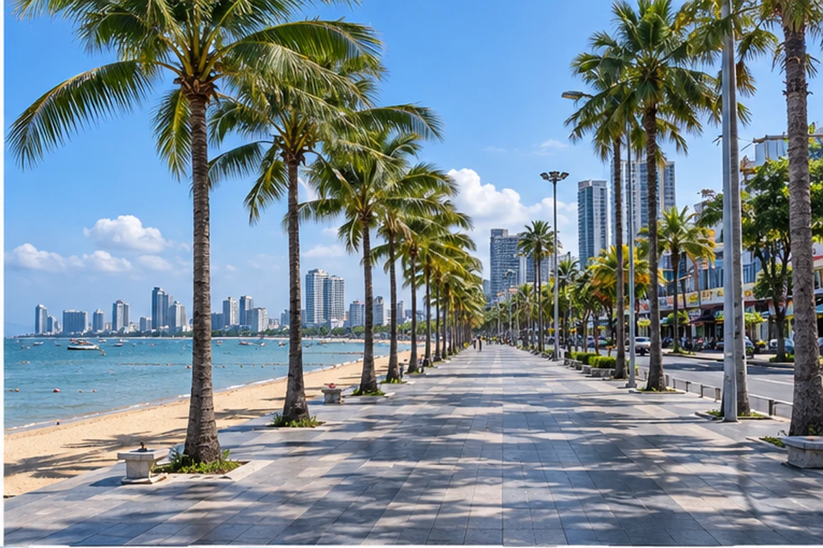 Photo of Pattaya Beach Road in Pattaya, Thailand